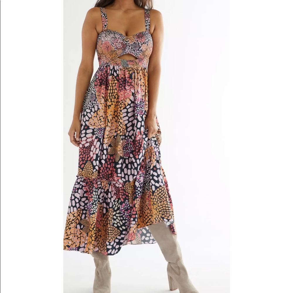 Anthropologie Smocked Maxi Dress